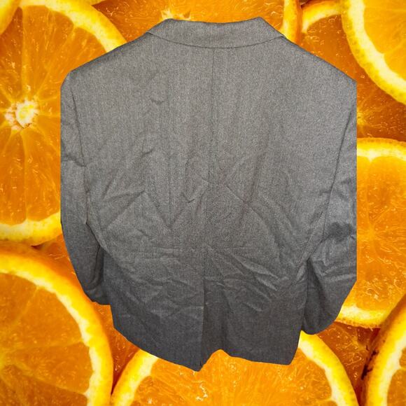 Burberry Gray 2 Button Blazer 100% Wool Blazer - Picture 5 of 6